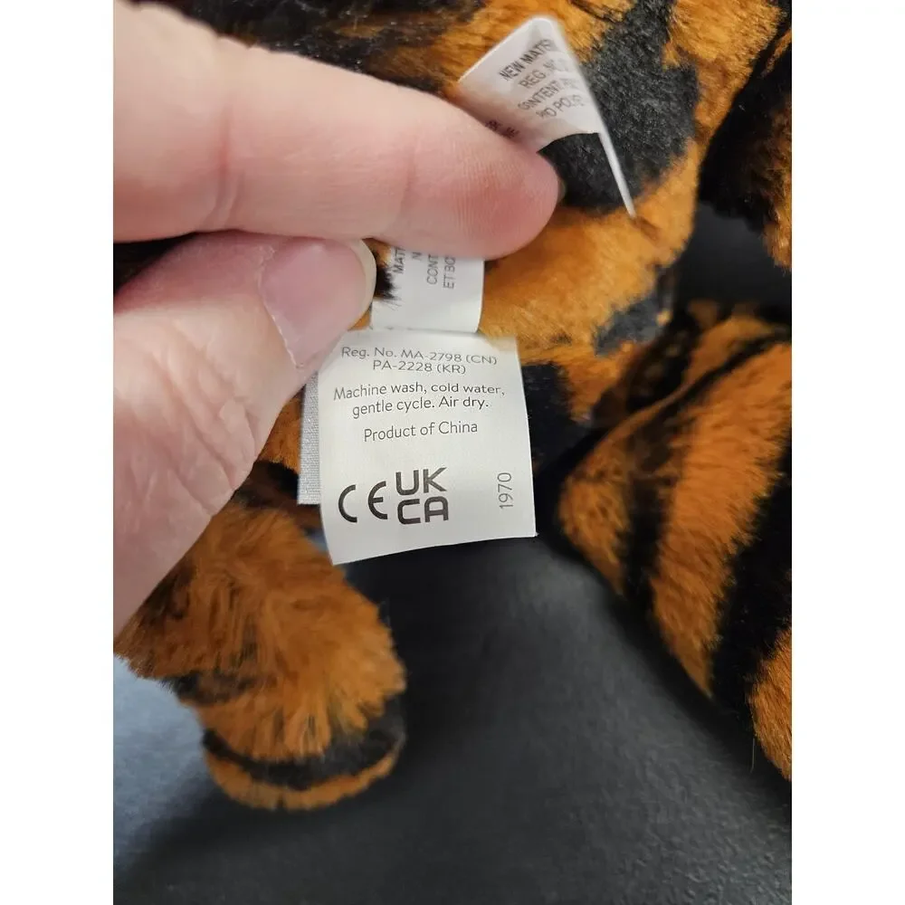 Mary Meyer Marshmallow Zoo Tiger Plush 14 Floppy Beanbag Stuffed Animal Soft Toy